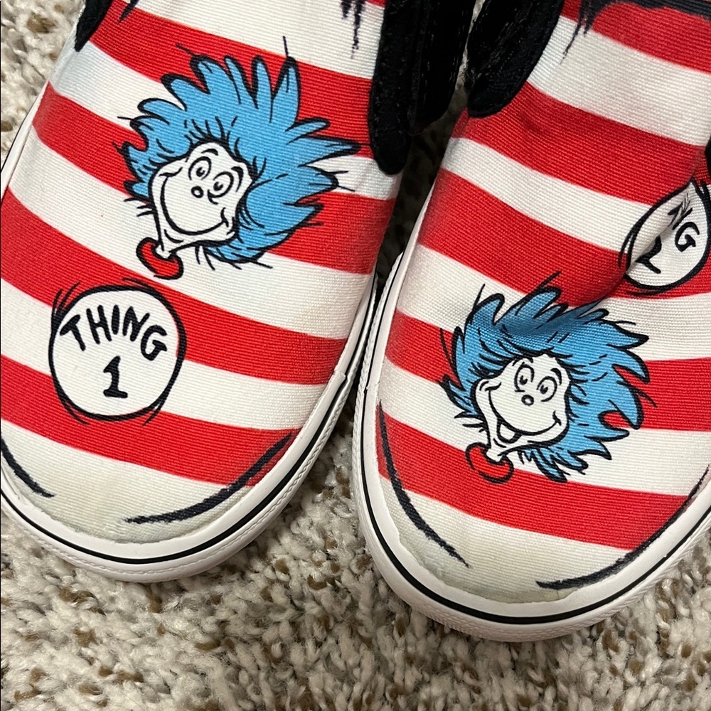 Sketchers Dr. Seuss Kids Sneakers - Red and Black - Picture 8 of 8
